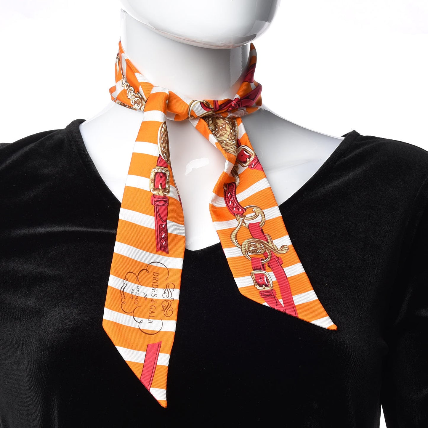Silk Brides de Gala Bayaderes Twilly Orange Blanc Cherry