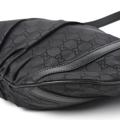 Gucci Nylon Monogram Small D Silver Ring Messenger Black 6 of 9
