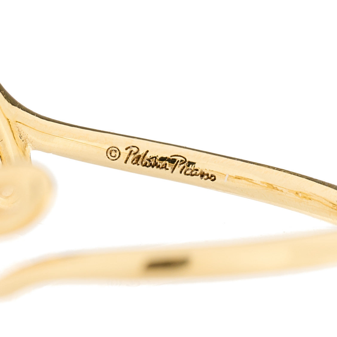 18K Yellow Gold Paloma's Graffiti Love Ring 56 7.75