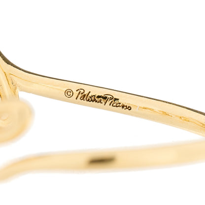 Tiffany 18K Yellow Gold Paloma's Graffiti Love Ring 56 7.75 4 of 5