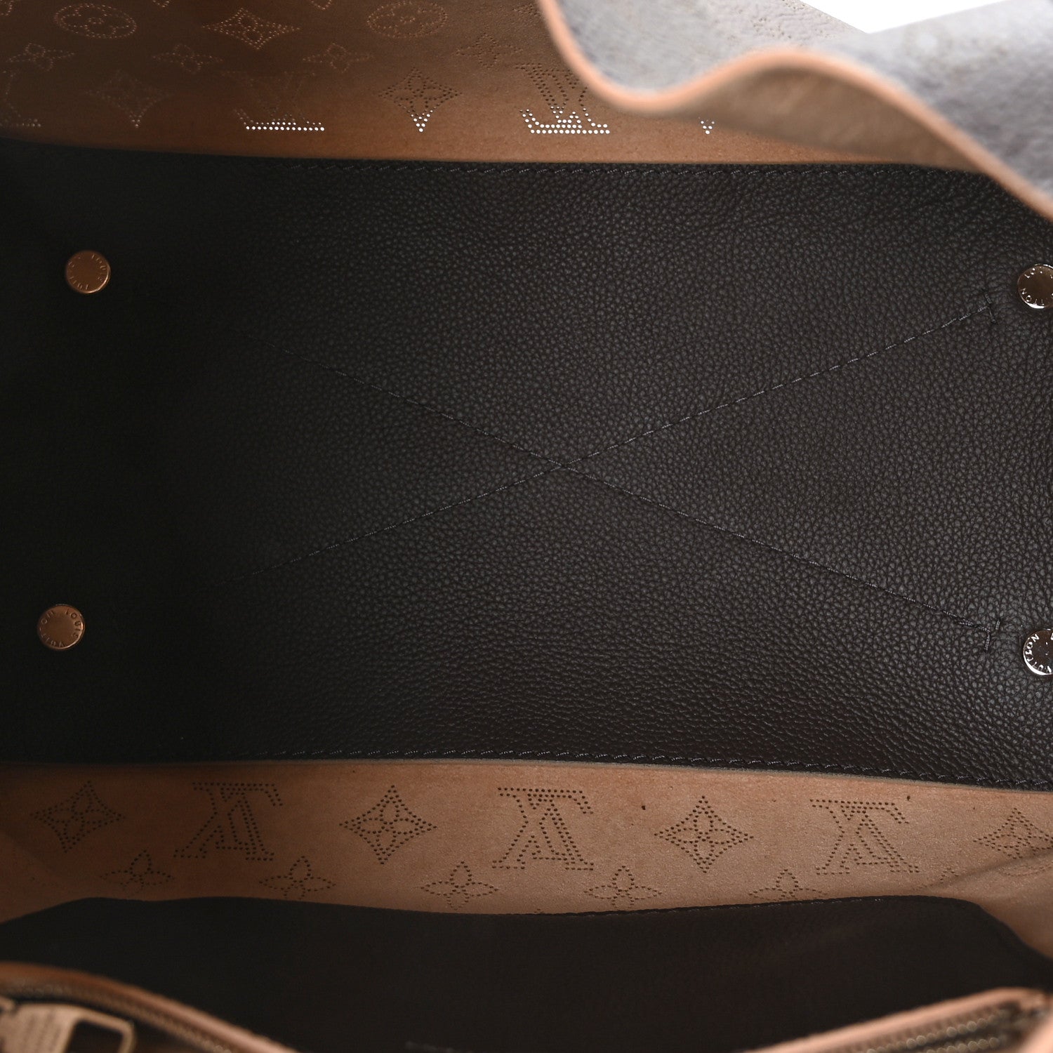 Louis Vuitton Mahina Carmel Hobo Chocolate 5 of 8