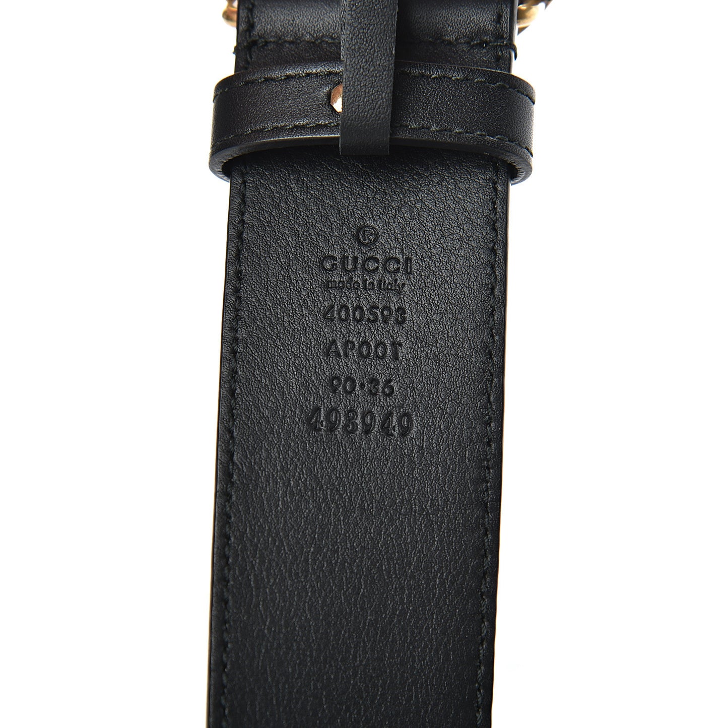 Calfskin Double G 40mm Belt 90 36 Black