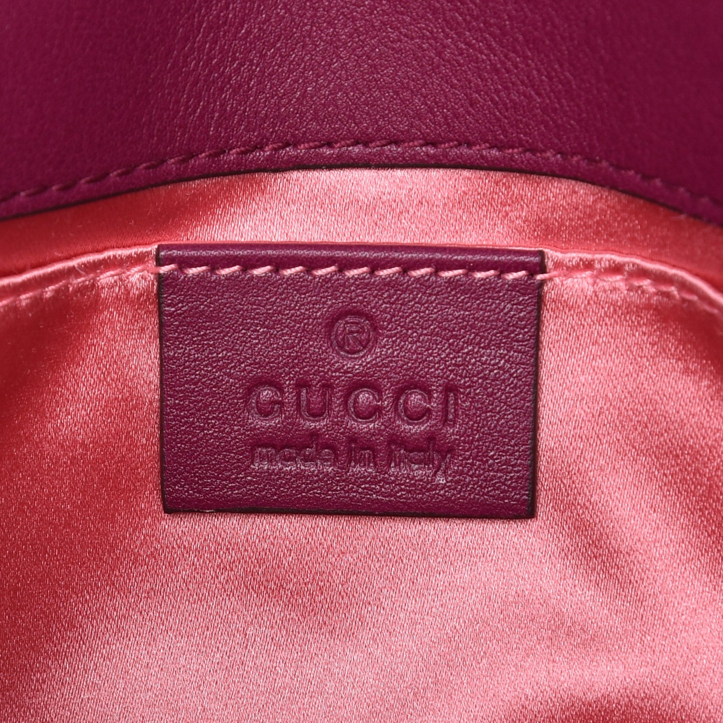 Velvet Matelasse Embroidered Mini GG Marmont Shoulder Bag Bordeaux
