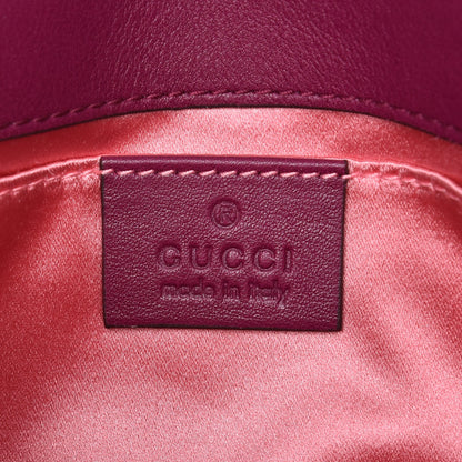 Gucci Velvet Matelasse Embroidered Mini GG Marmont Shoulder Bag Bordeaux 7 of 8