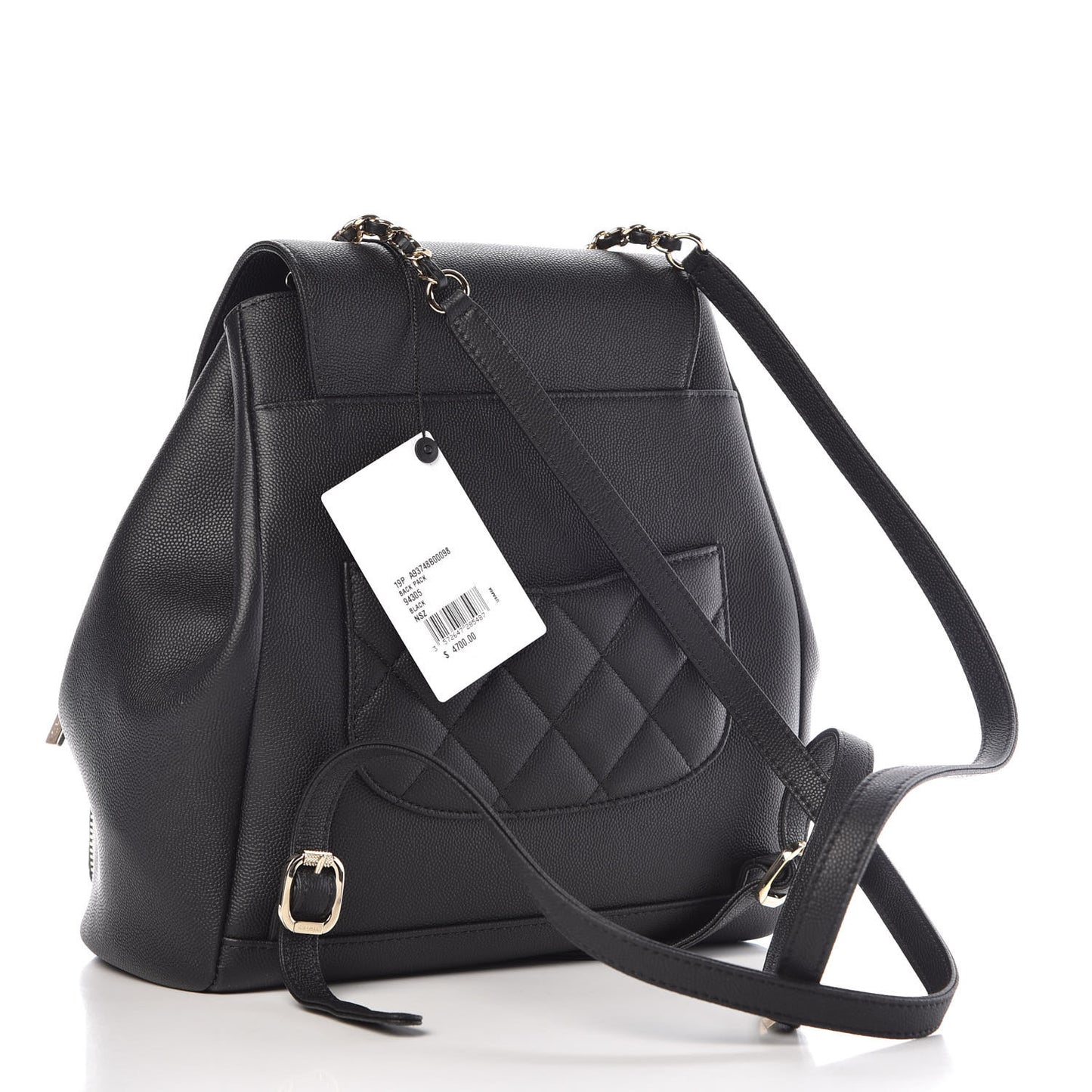 Caviar Quilted Business Affinity Backpack Black
