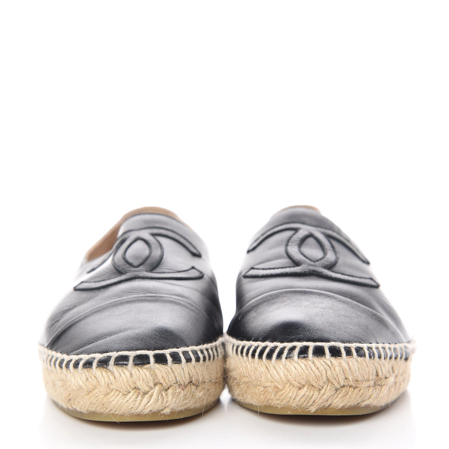Lambskin CC Espadrilles 39 Black