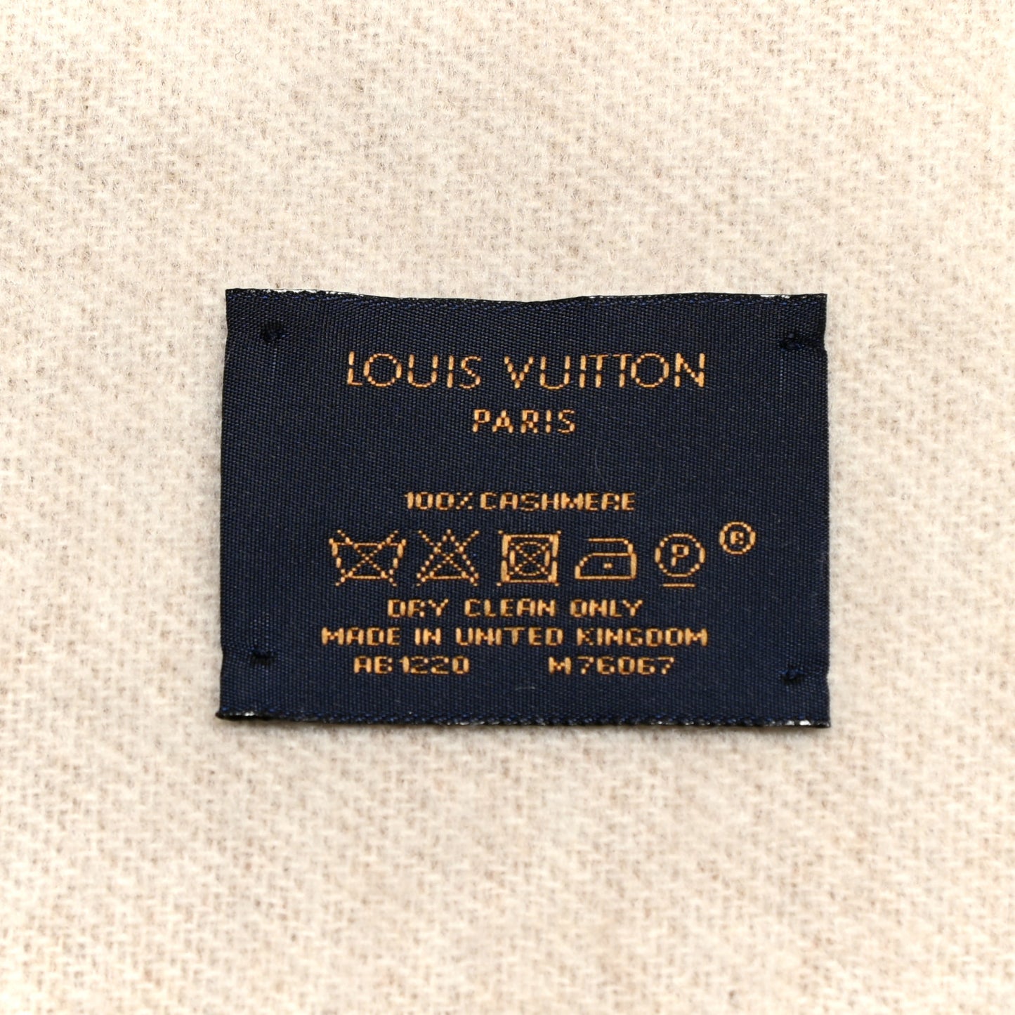 Cashmere Monogram Reykjavik Scarf Sand