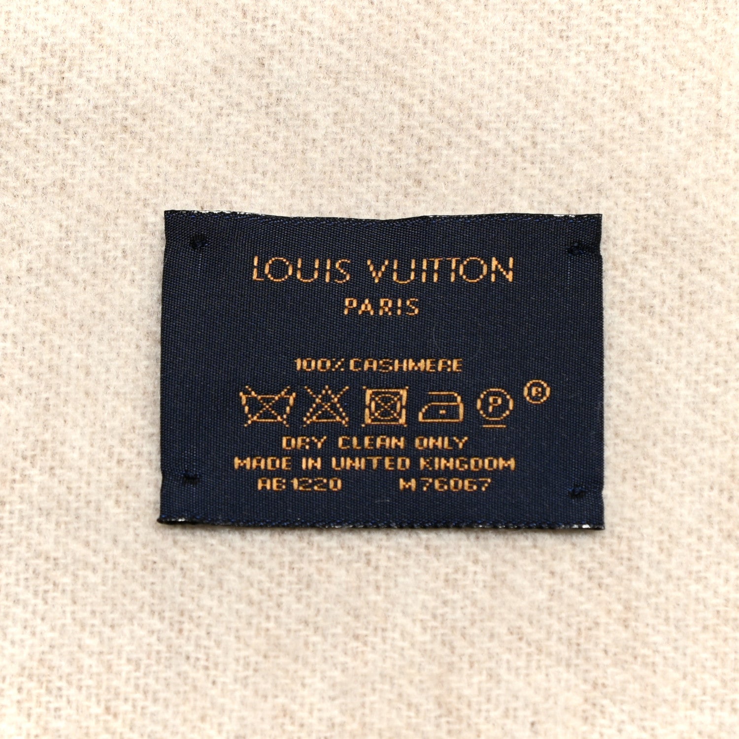 Louis Vuitton Cashmere Monogram Reykjavik Scarf Sand 4 of 4
