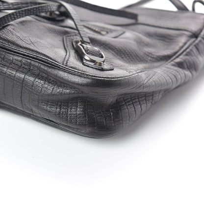 Balenciaga Agneau Classic Hardware Lizard Embossed Hip Black 10 of 10