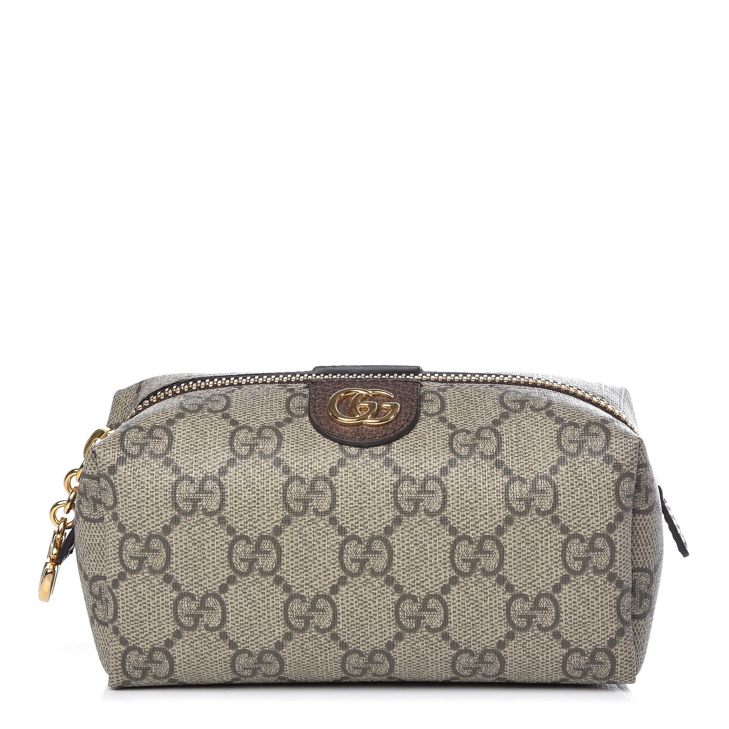 Gucci Soft GG Supreme Monogram Calfskin Small Ophidia Cosmetic Case Beige Ebony New Acero 1 of 8