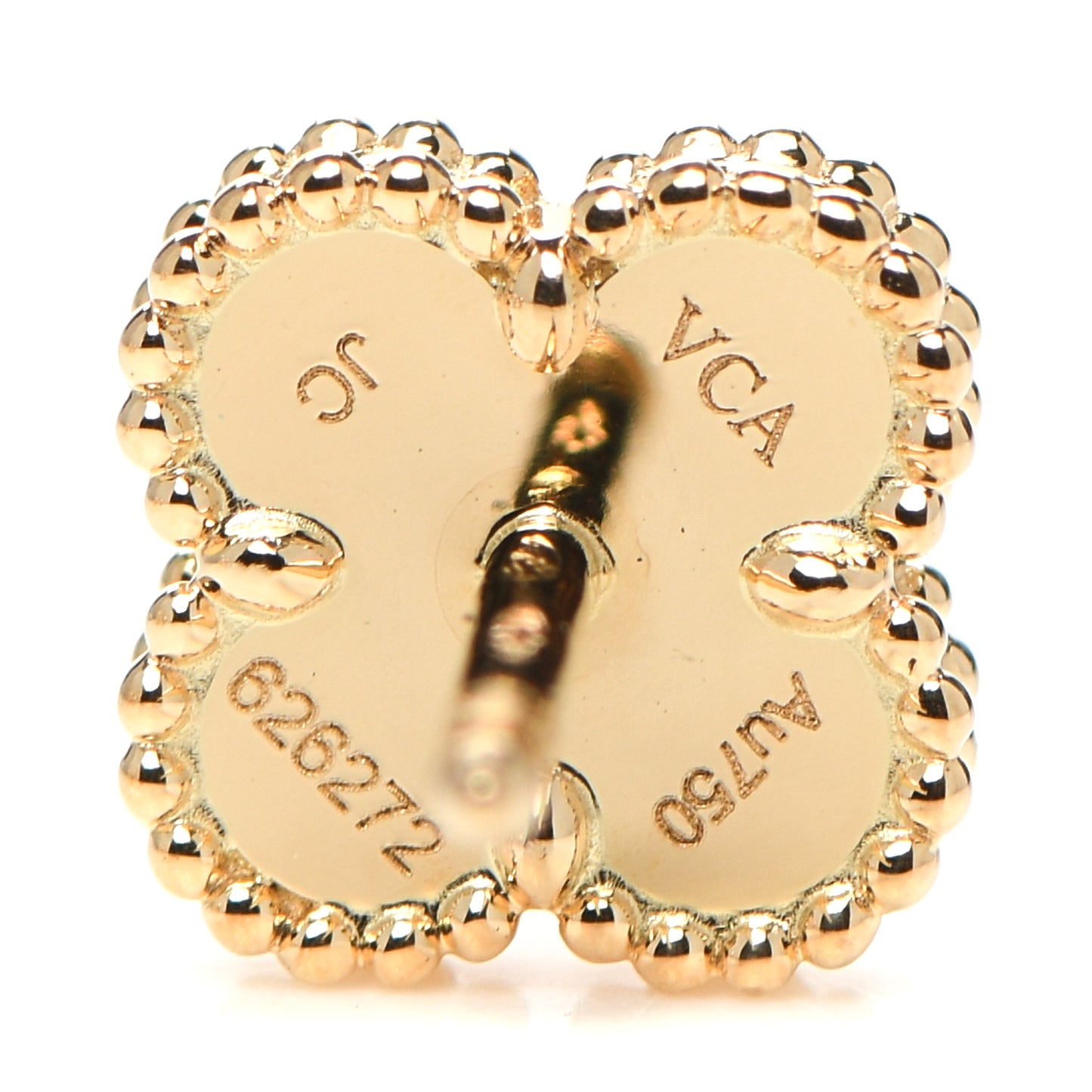 18K Yellow Gold Mother of Pearl Sweet Alhambra Earrings