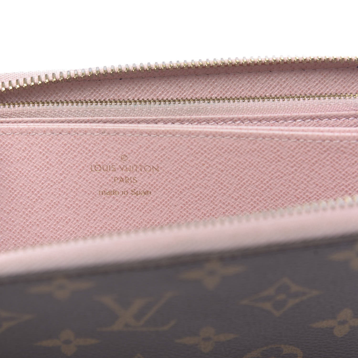 Louis Vuitton Monogram Pompon Zippy Wallet Rose Ballerine 6 of 9