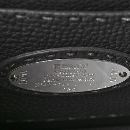 Fendi Cuoio Romano Selleria Bi-Color Small Peekaboo I SEE U Satchel Ghiaccio Asfalto 5 of 7