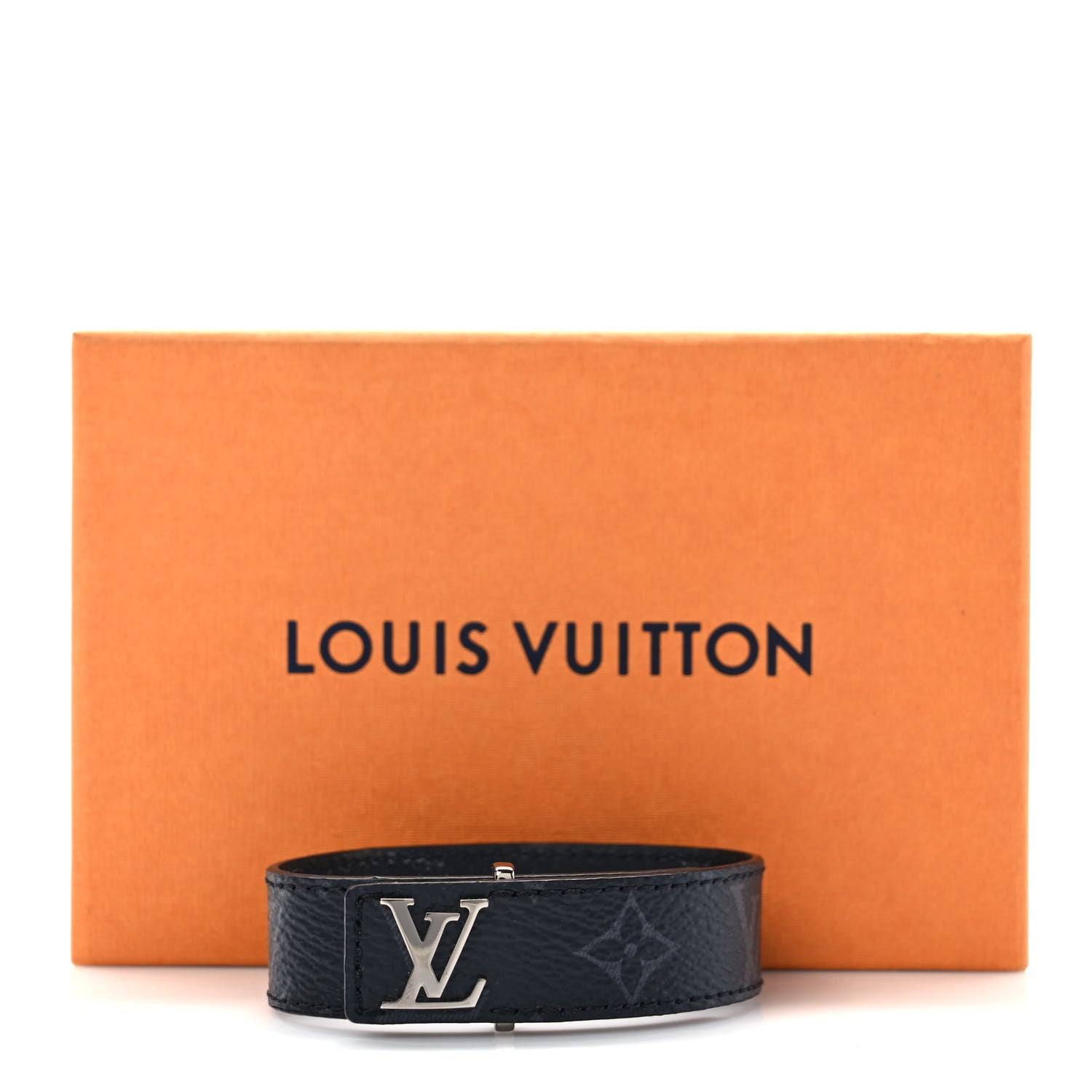 Louis Vuitton Monogram Eclipse LV Slim Bracelet 19 4 of 4