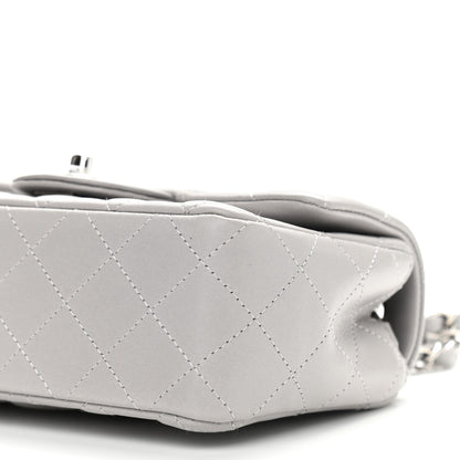 Chanel Lambskin Quilted Mini Rectangular Flap Grey 9 of 10
