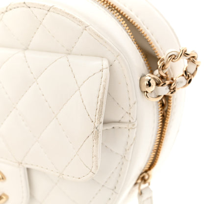 Chanel Lambskin Quilted CC In Love Heart Bag White 13 of 14