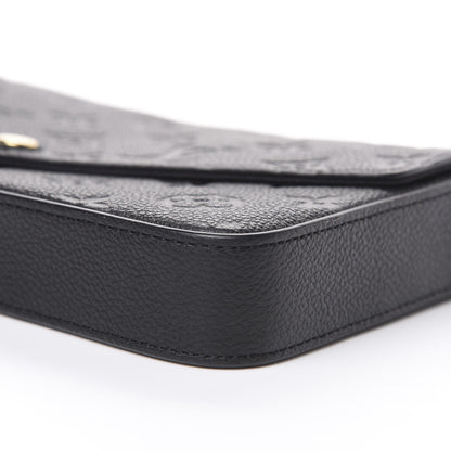 Louis Vuitton Empreinte Pochette Felicie Chain Wallet Black 7 of 8