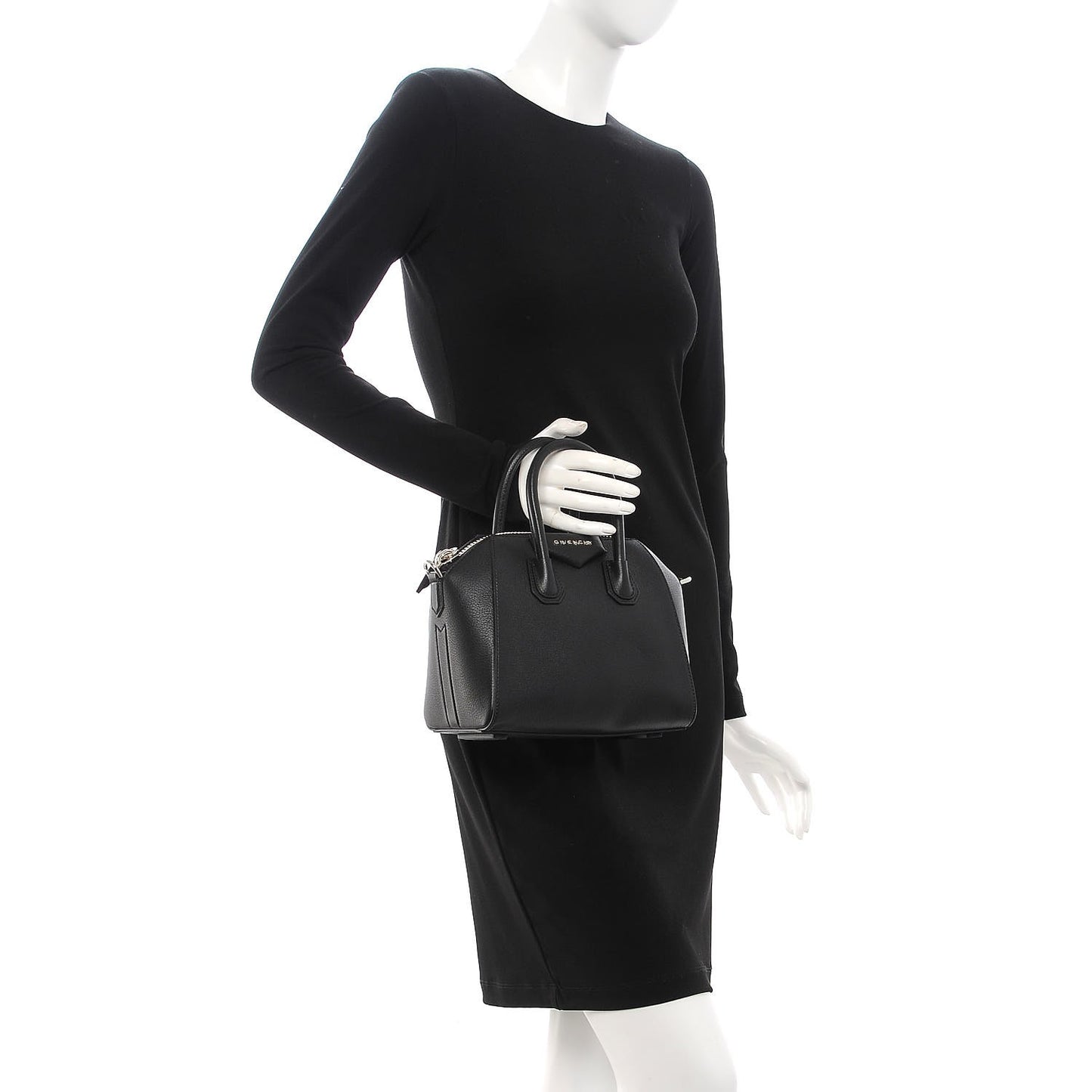 Sugar Goatskin Mini Antigona Black