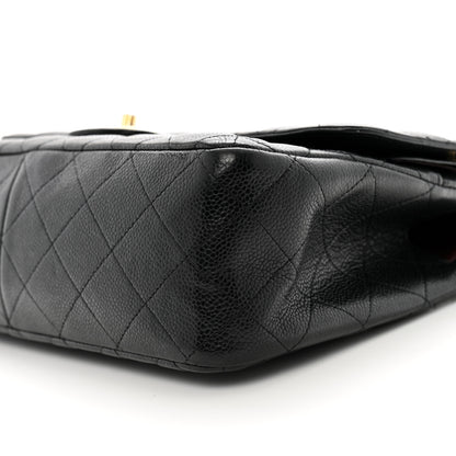Chanel Caviar Quilted Jumbo Double Flap Black 9 of 11