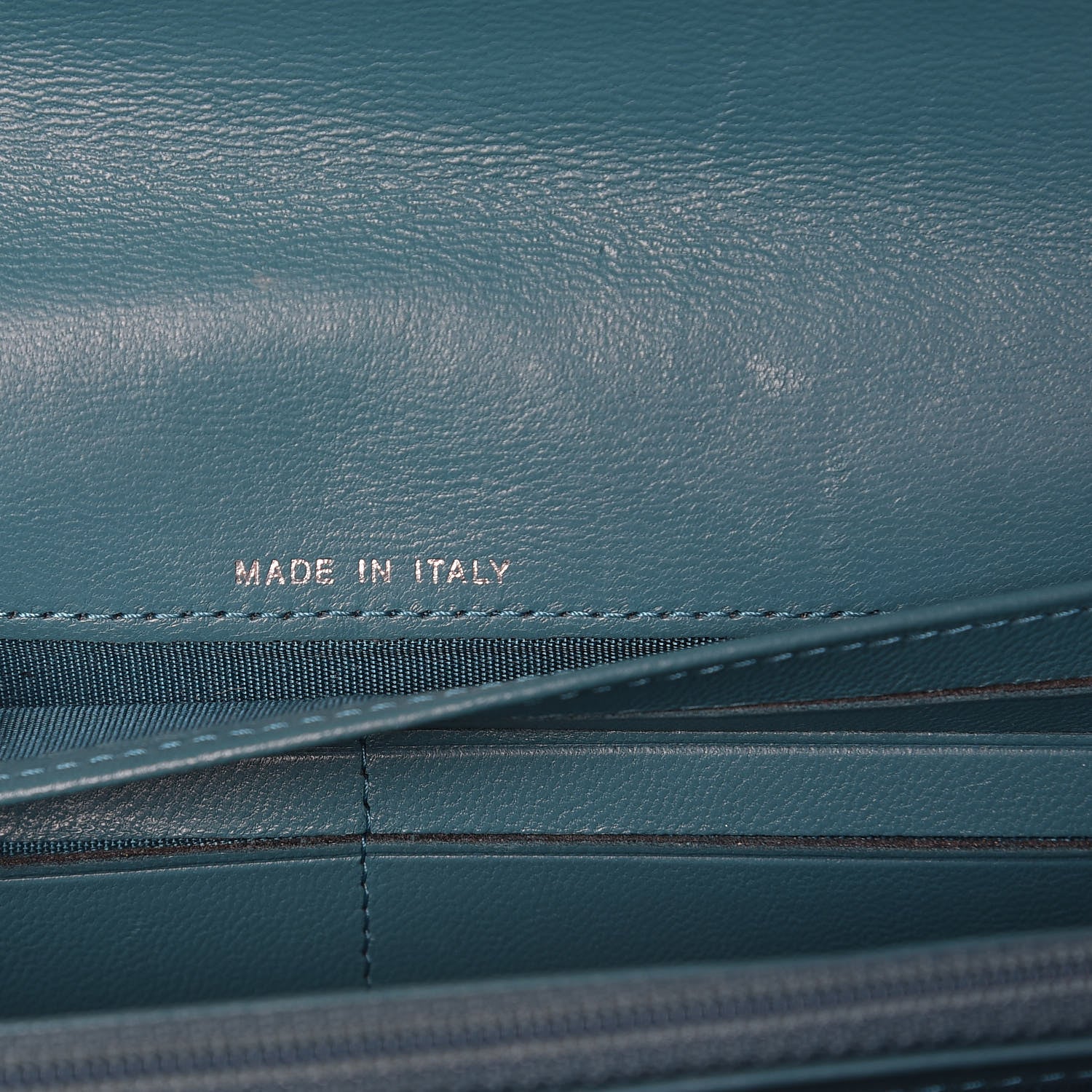 Chanel Lambskin Quilted Boy Flap Wallet Turquoise 8 of 10