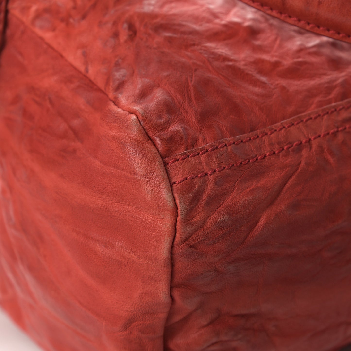 Tumbled Sheepskin Small Pandora Red