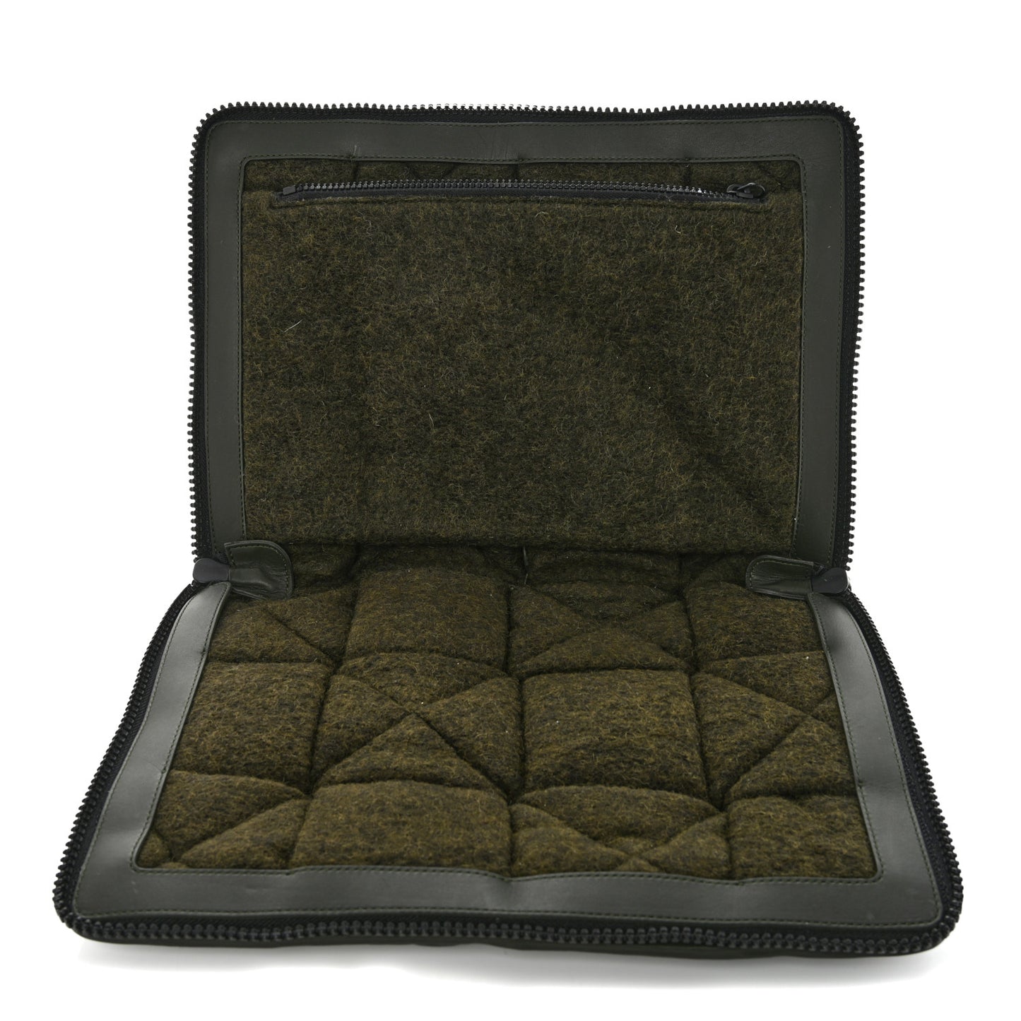 Calfskin Maxi Intrecciato Puffy Laptop Pouch Camping