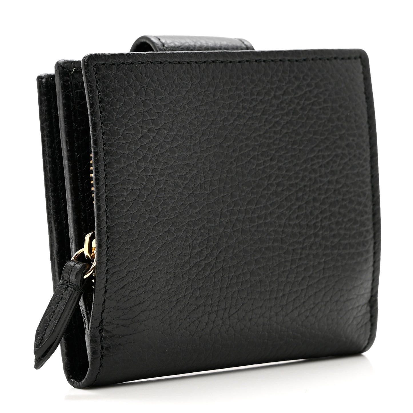 Dollar Calfskin GG Marmont French Wallet Black