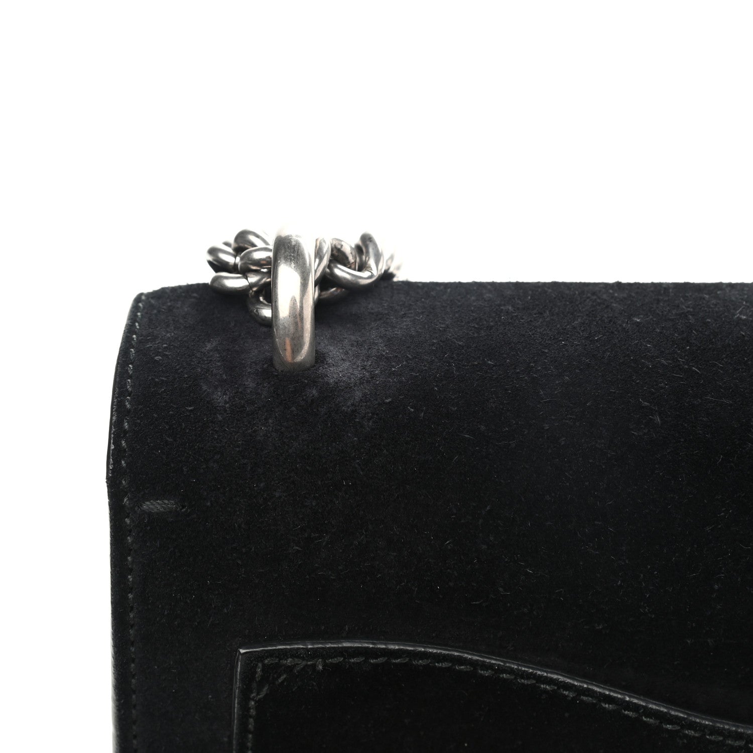 Gucci Suede Medium Dionysus Shoulder Bag Black 11 of 14