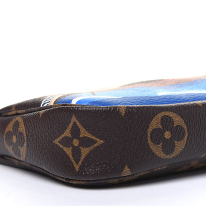 Louis Vuitton Monogram 2019 Christmas Animation Mini Venice Pochette Accessories Blue 8 of 10