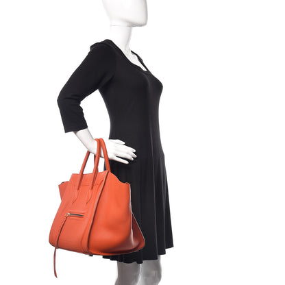 Celine Bullhide Calfskin Medium Phantom Luggage Burnt Orange 2 of 12