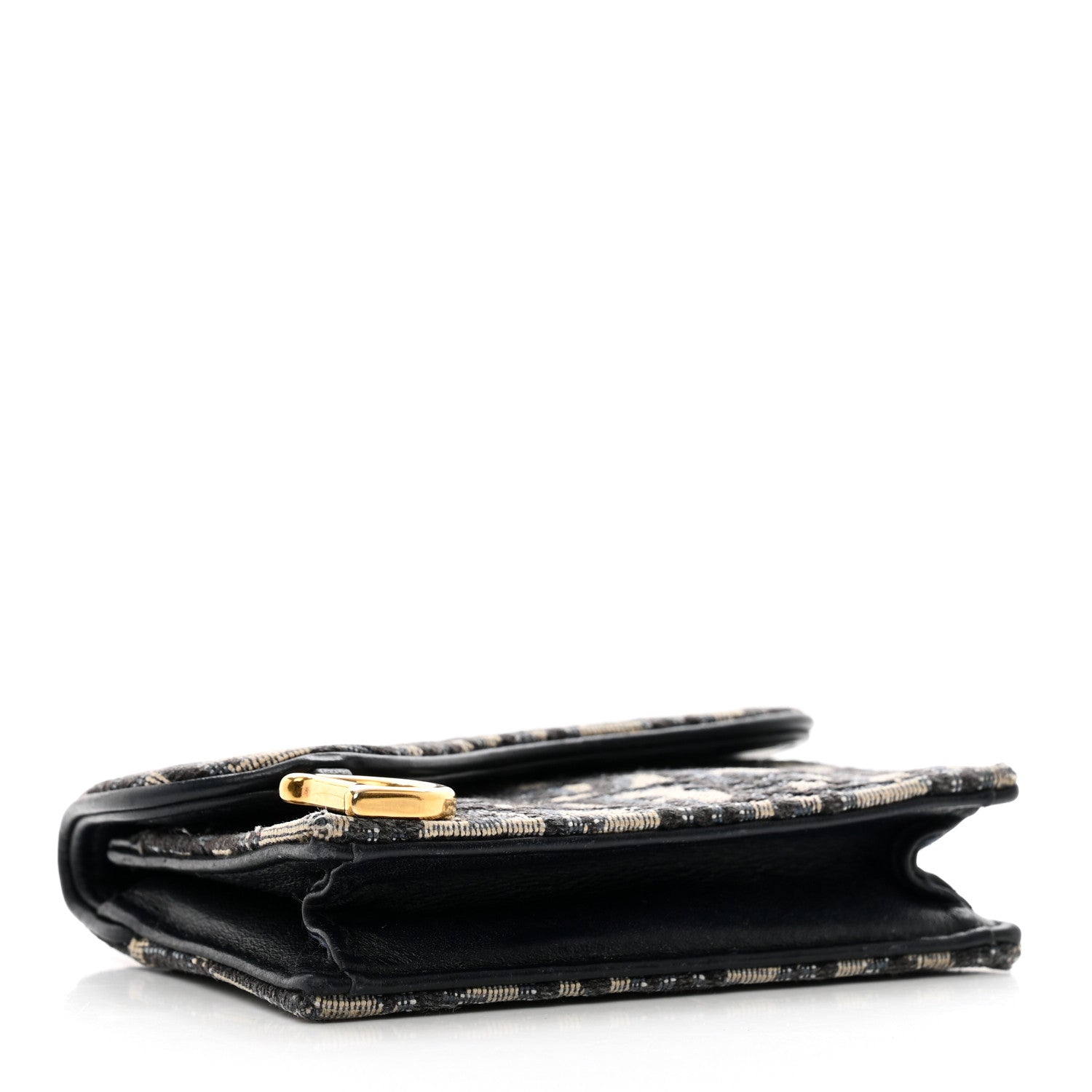 Christian Dior Oblique Saddle Card Holder Blue 4 of 8