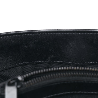 Saint Laurent Calfskin Y Quilted Monogram MonochromeMedium Loulou Chain Satchel Black 15 of 18