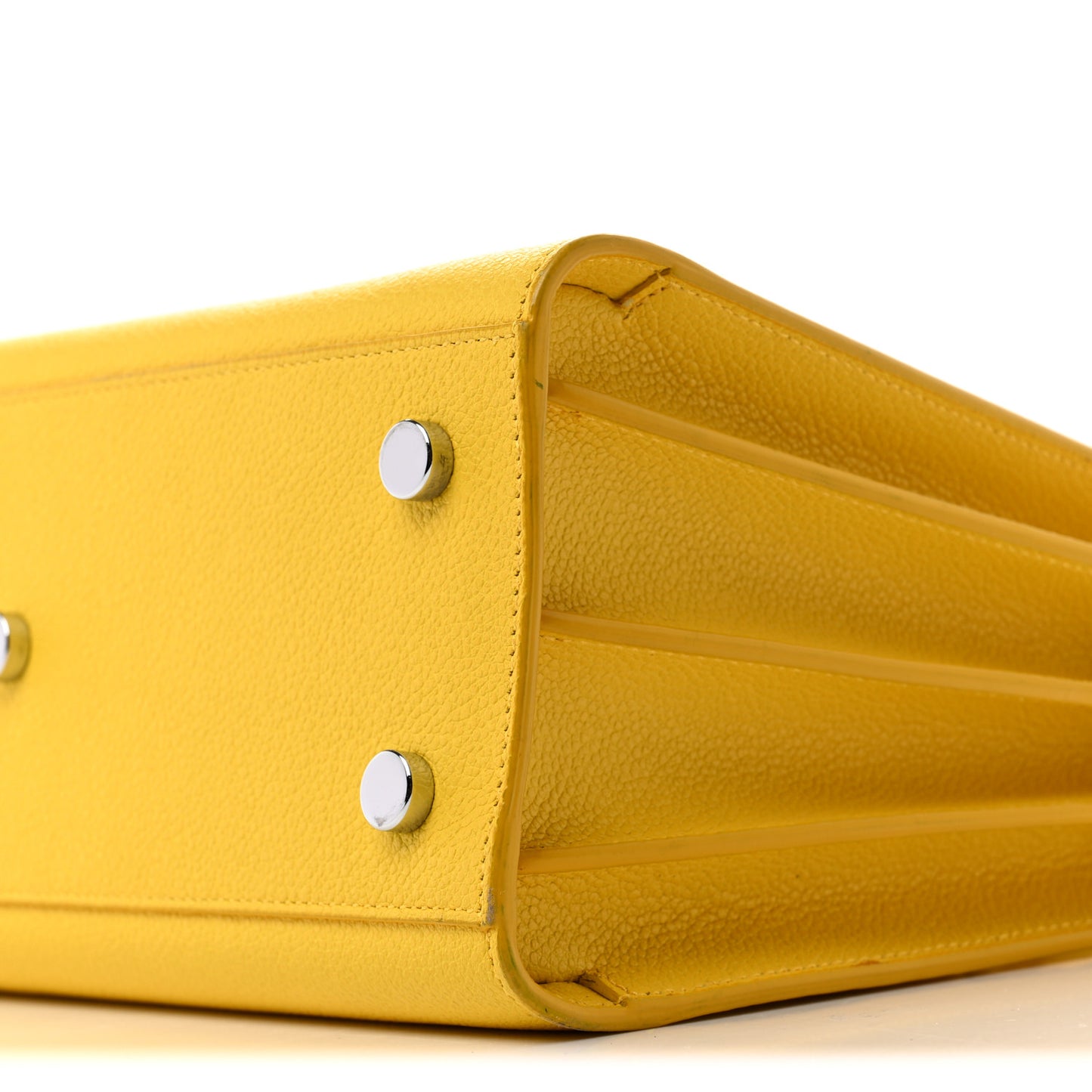 Grained Calfskin Baby Sac De Jour Jaune