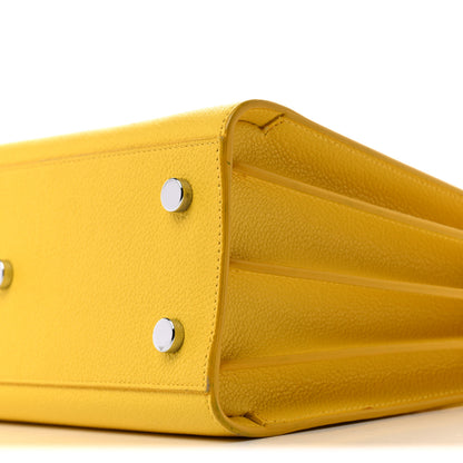 Saint Laurent Grained Calfskin Baby Sac De Jour Jaune 10 of 13