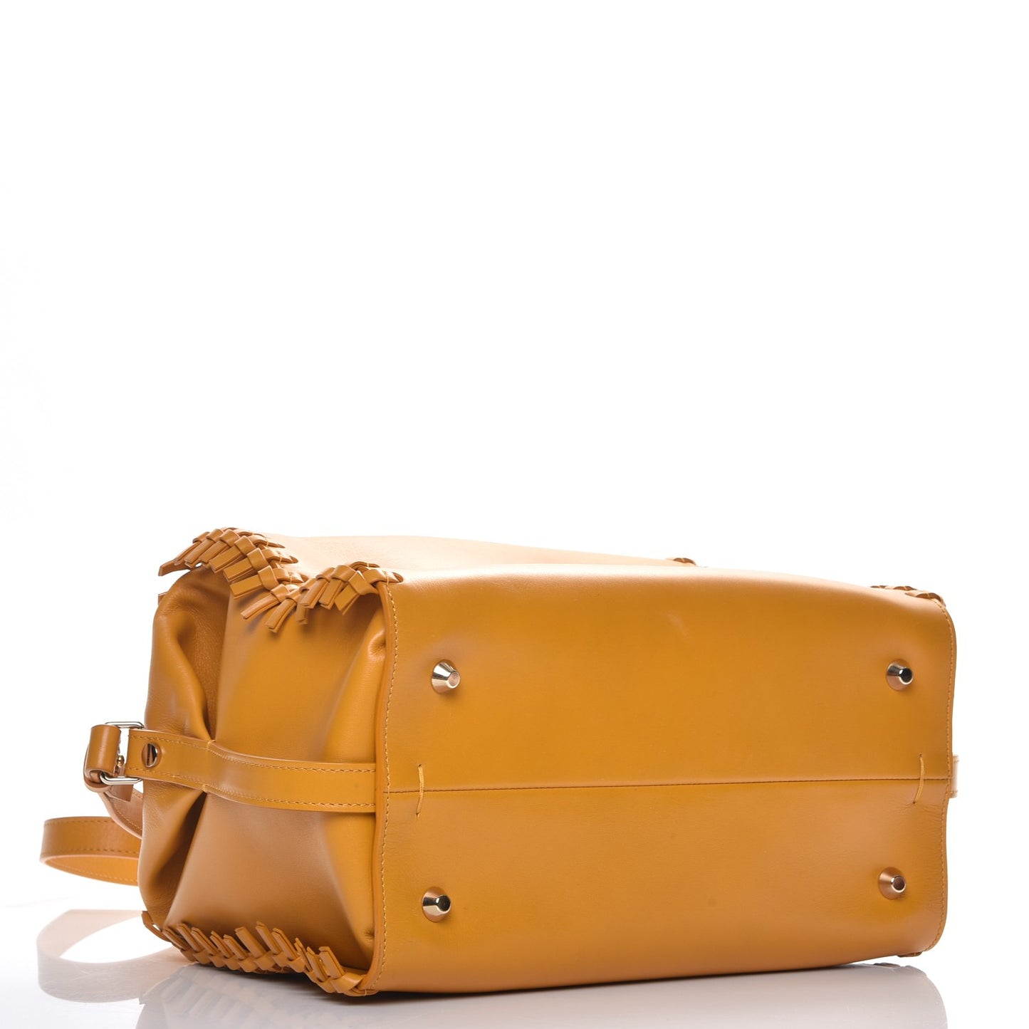 Calfskin Trilogy Bowling Bag Jaune