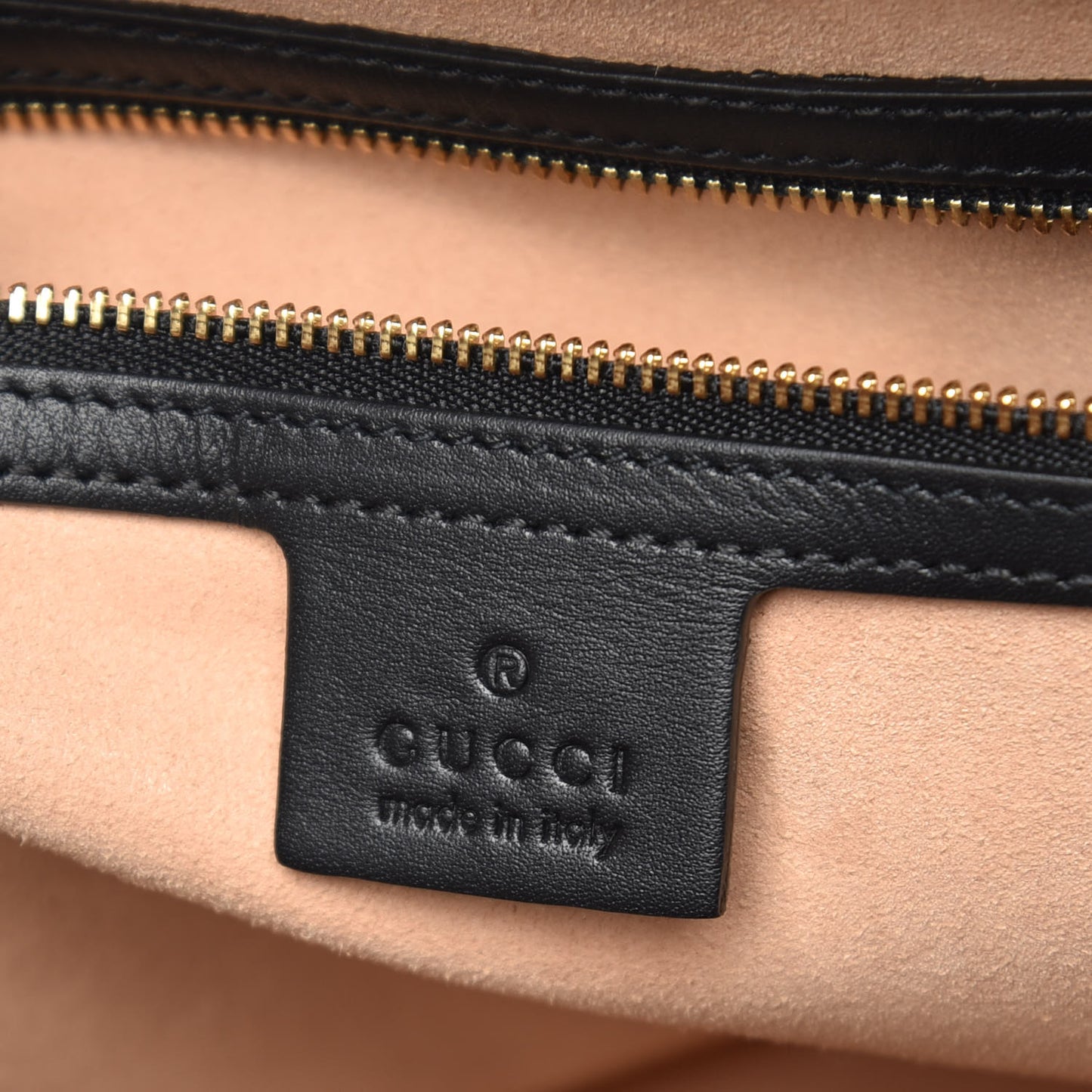 Suede Patent GG Web Medium Ophidia Tote Bag Black