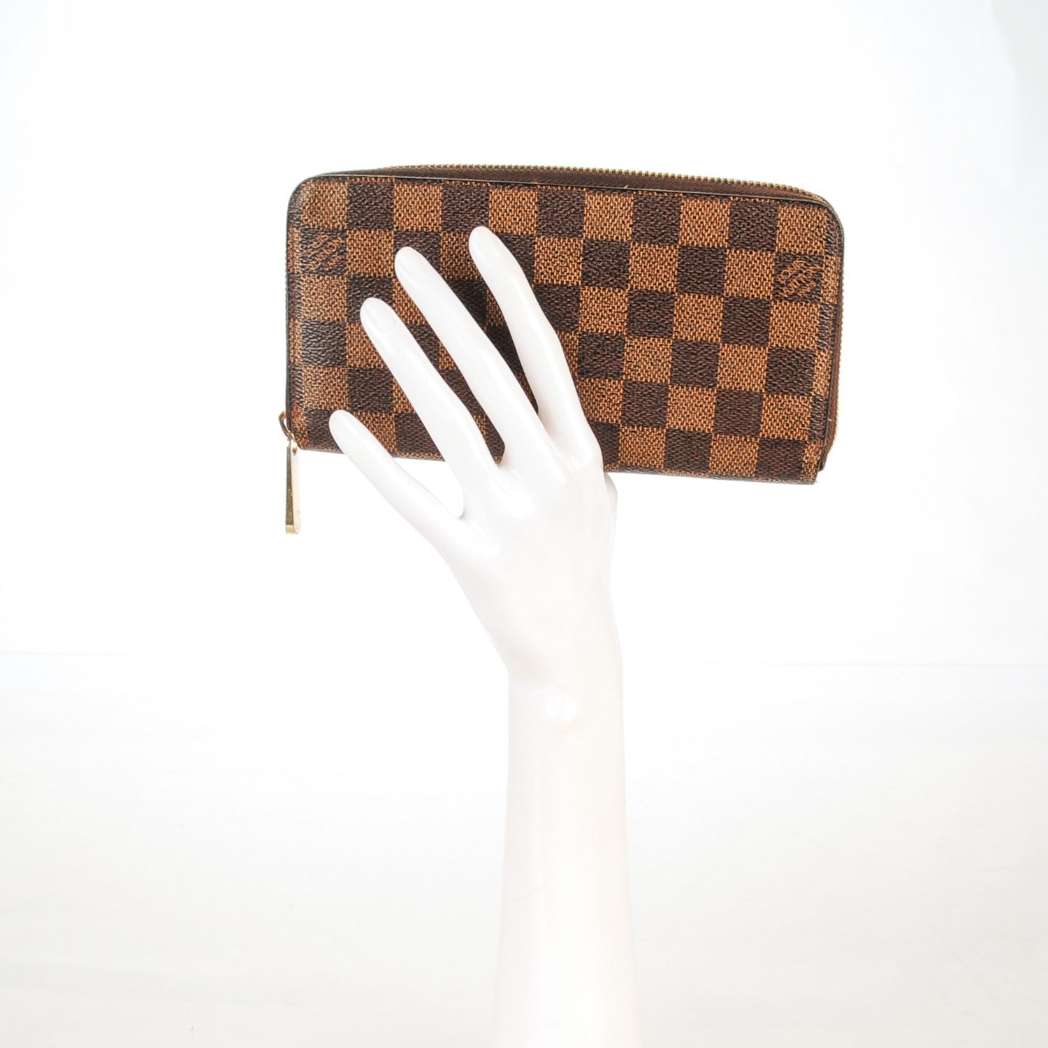 Louis Vuitton Damier Ebene Zippy Wallet 2 of 8