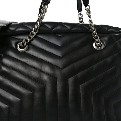 Saint Laurent Lambskin Mixed Matelasse Joan Bowling Bag Black 8 of 11