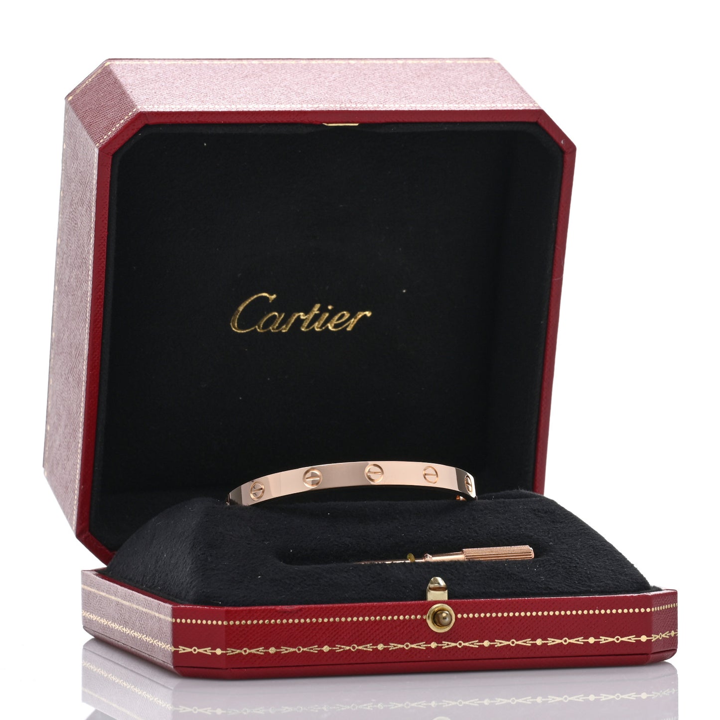 18K Pink Gold LOVE Bracelet 17