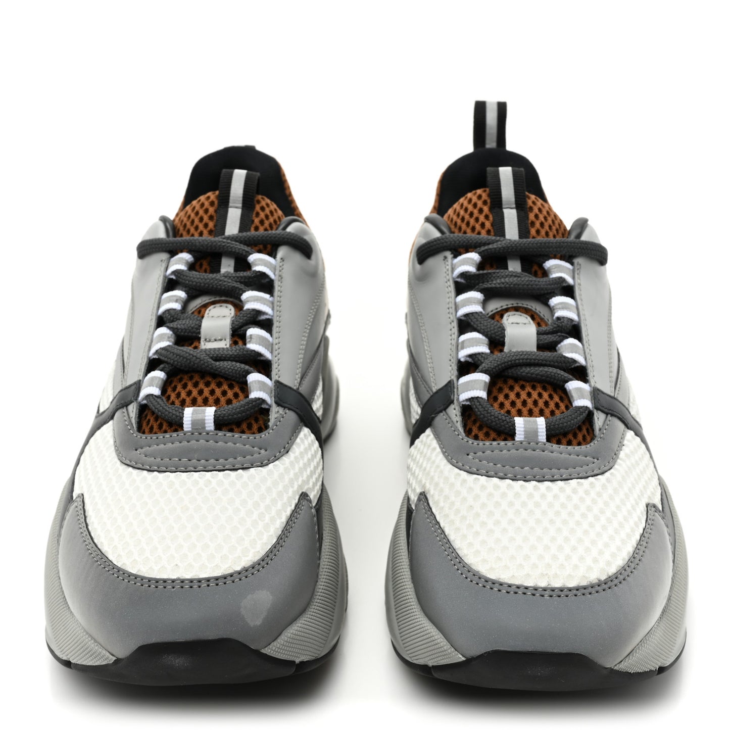 Technical Mesh Calfskin Mens B22 Sneakers 44 Multicolor