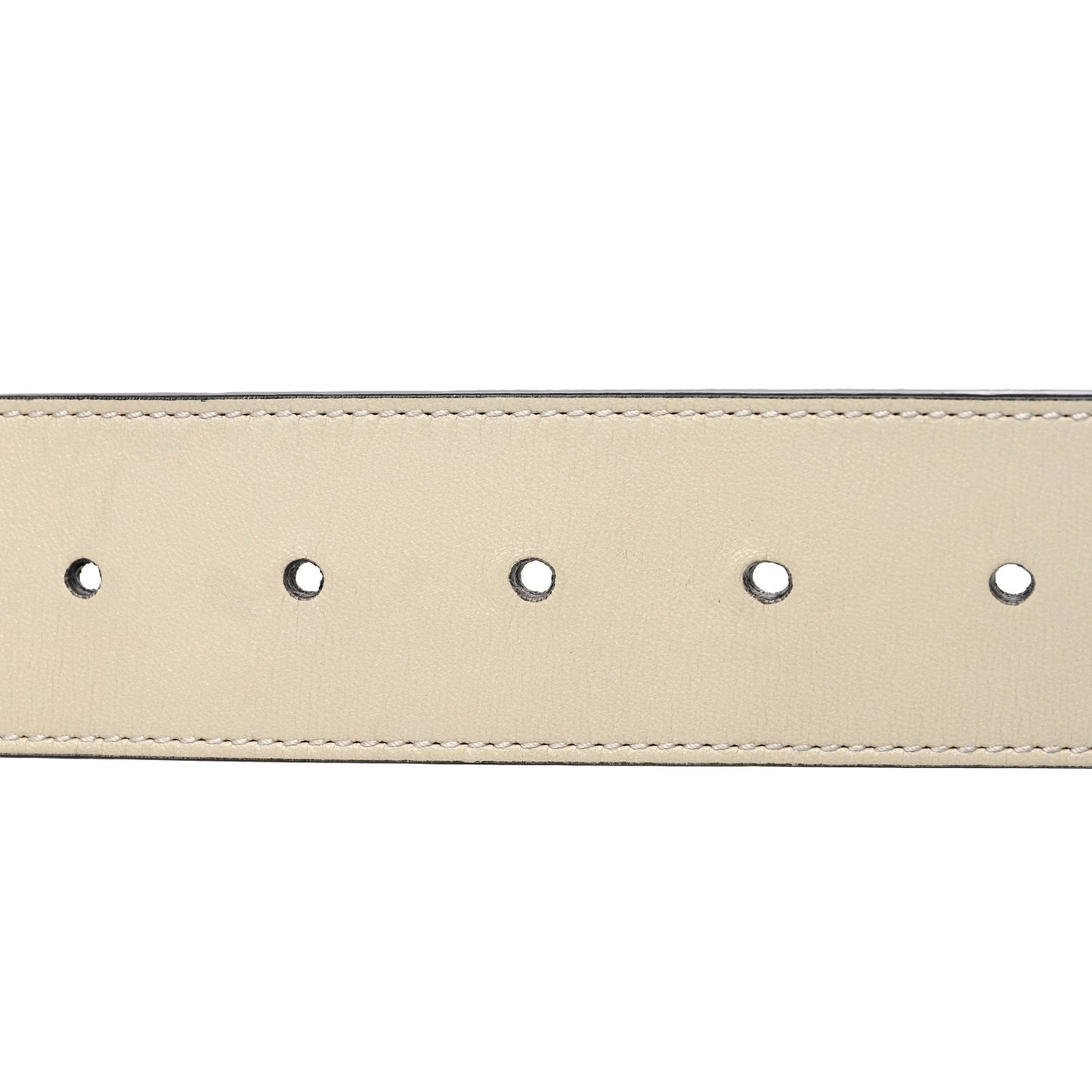 Calfskin Double G 40mm Belt 80 32 Mystic White