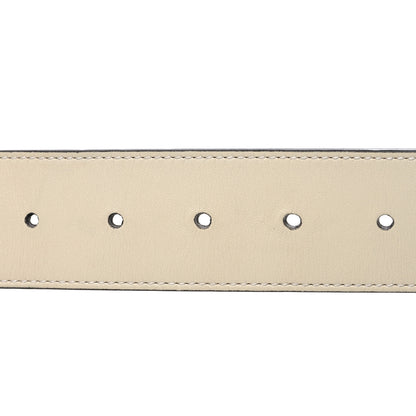 Gucci Calfskin Double G 40mm Belt 80 32 Mystic White 4 of 8