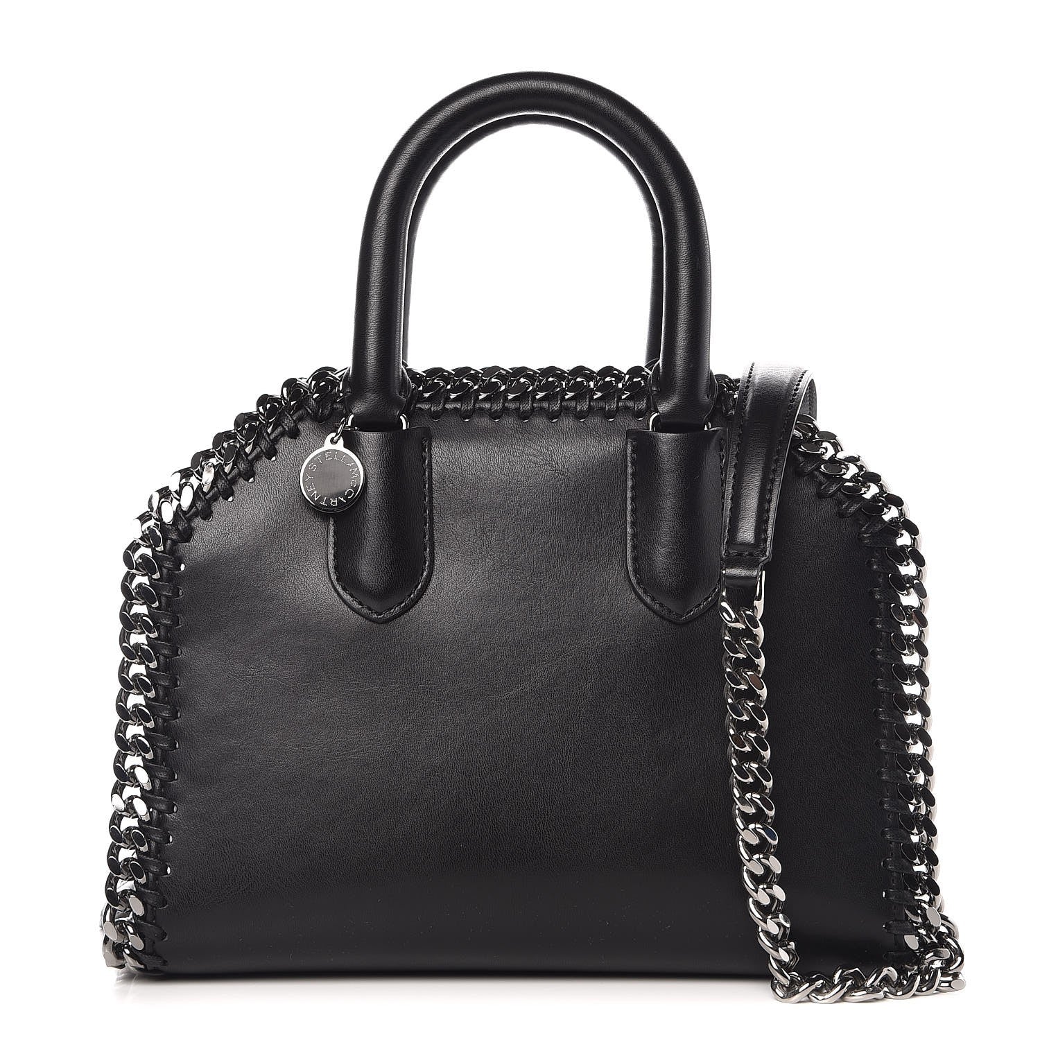 Stella McCartney Eco Alter Nappa Mini Falabella Box Top Handle Bag Black 1 of 9
