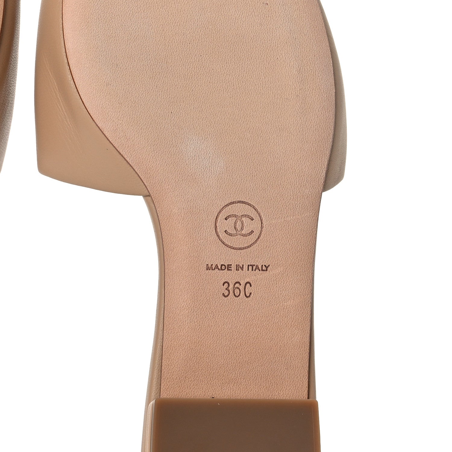 Chanel Lambskin Enamel CC Mules 36 Beige 12 of 13