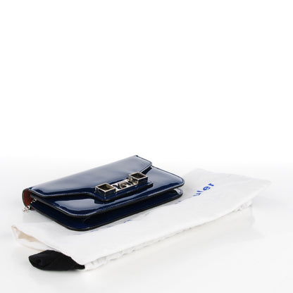 Proenza Schouler Patent PS11 Chain Wallet Cadet Blue 4 of 8