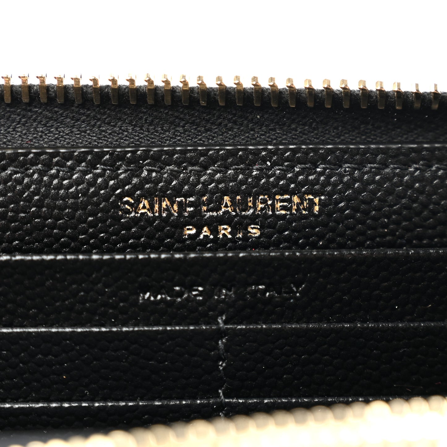 Grain De Poudre Matelasse Chevron Monogram Zip Around Wallet Black