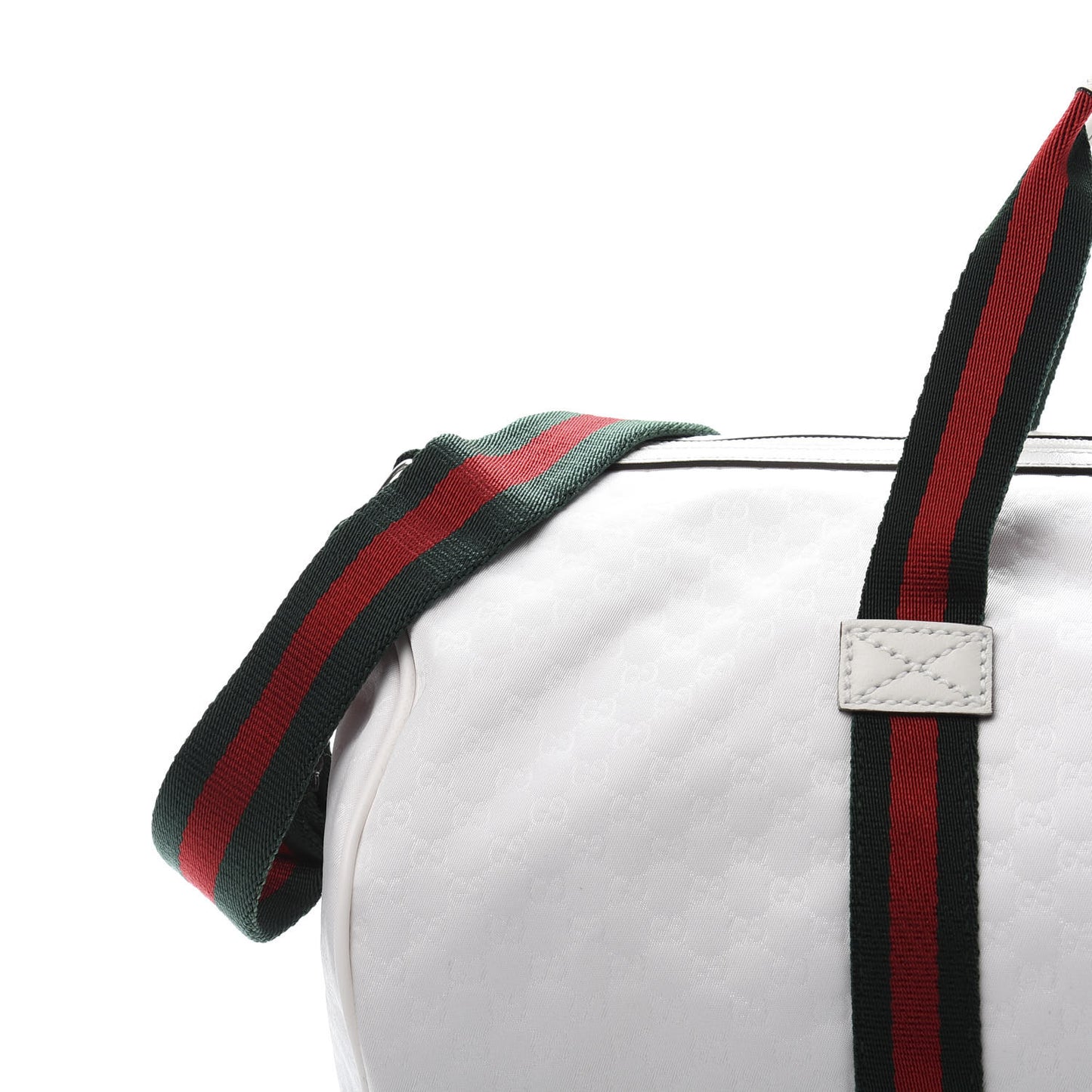 Nylon Microguccissima Gym Bag White