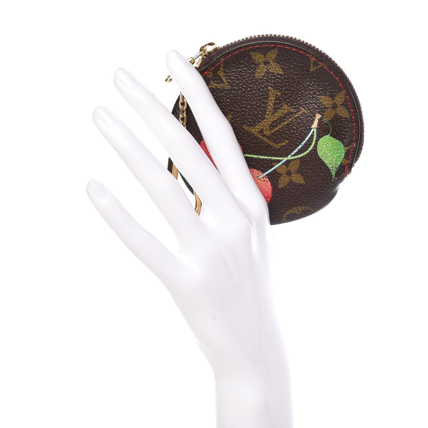 Monogram Cerises Round Coin Purse