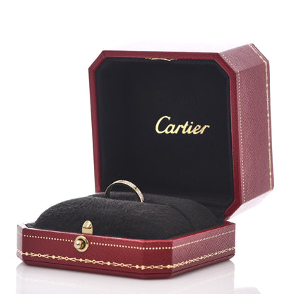 Cartier 18K Yellow Gold Diamond 2.6mm LOVE Paved Band Ring 50 5.25 6 of 6