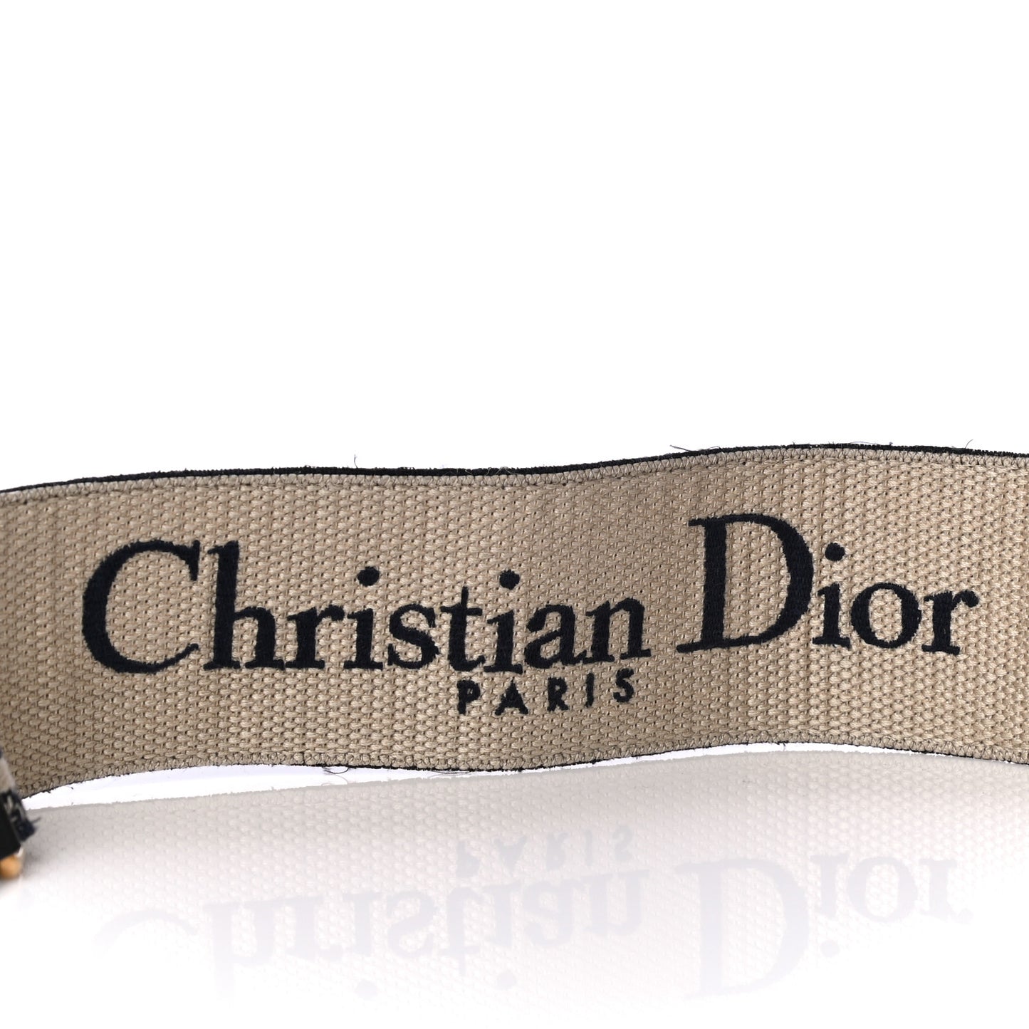 Canvas Embroidered Shoulder Strap Blue